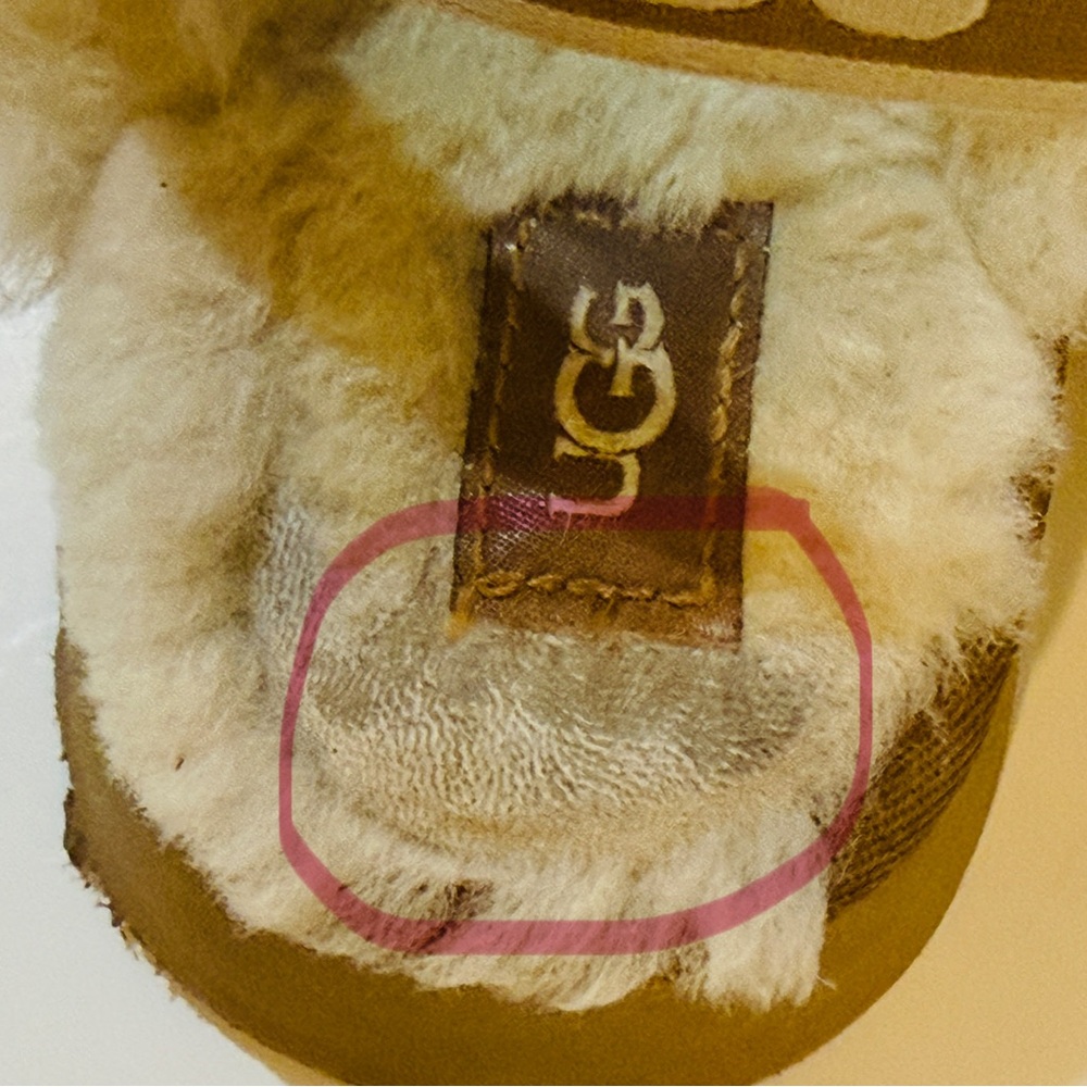 UGG Shearling Platform Slippers Shoes Funkette - Picture 12 of 12